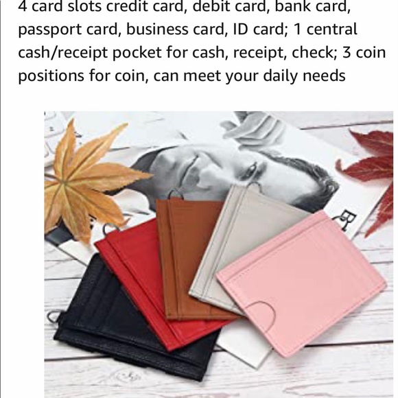 Bastia Slim Minimalist Wallet RFID Blocking Wallet - Picture 8 of 9